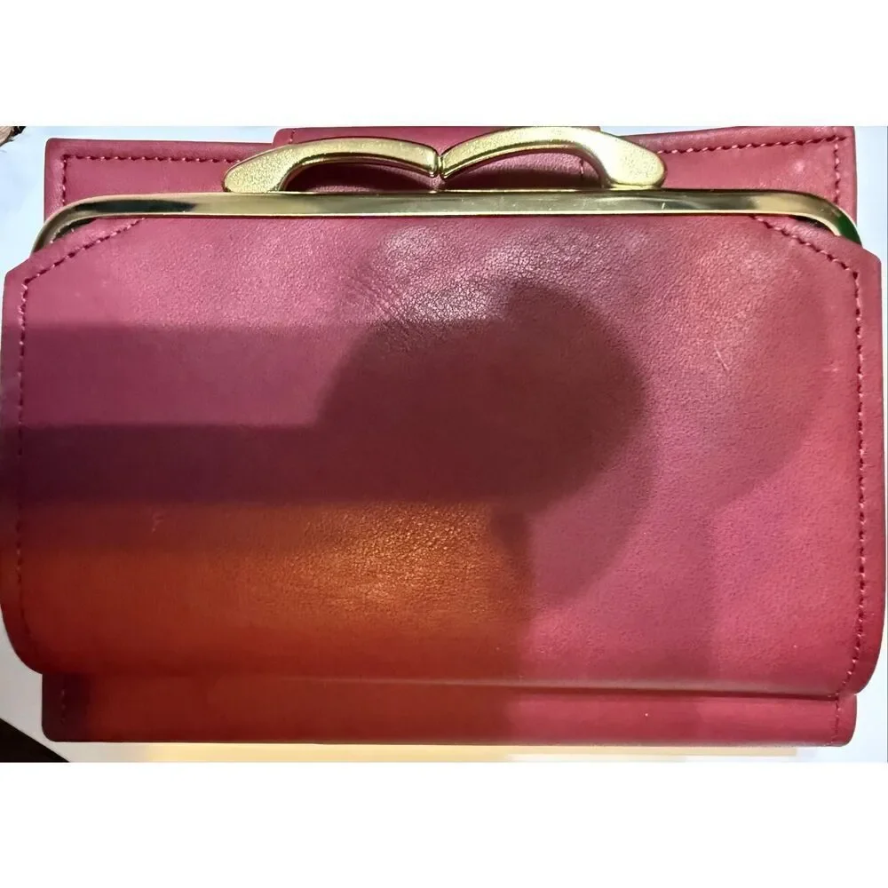 La Garde by Rolfs Men's Cowhide Soft Leather Purse Bi-Fold Wallet Burgundy NWT